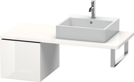 LC583101818 L-Cube Шкафчик для консоли Белый матовый, декор Duravit - Вид №2