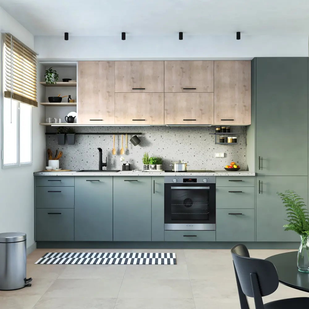 Фасад кухонный DELINIA ID София грин 44.7×76.5 см - матовый зеленый 85183232 STLM-0059595 - Вид №9