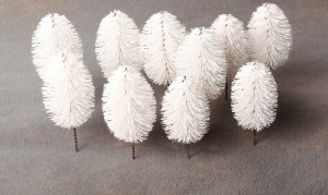 012-ez-003 Набор моделей "Белое дерево" 9-11 см 10 шт. Morrison