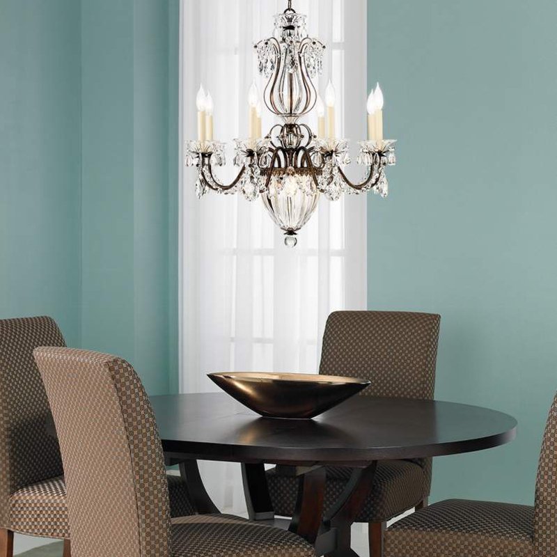 Люстра хрустальная 74х67 см золотая Bagatelle 1248-22 SCHONBEK ДИЗАЙНЕРСКИЕ 00-3883015 Золото;прозрачный  - Вид №5