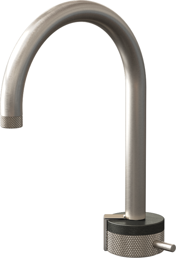 E-11502-R1BOX-L2PN-BNi Однорычажный прогрессивный смеситель для раковины - излив 16см GRAFF MOD+