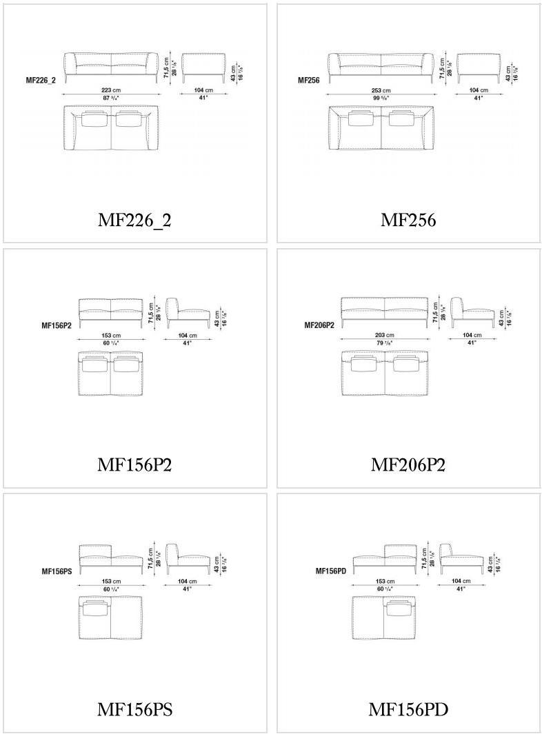 B&B Italia Модульный тканевый диван Michel sun-id-1397437 - Вид №6