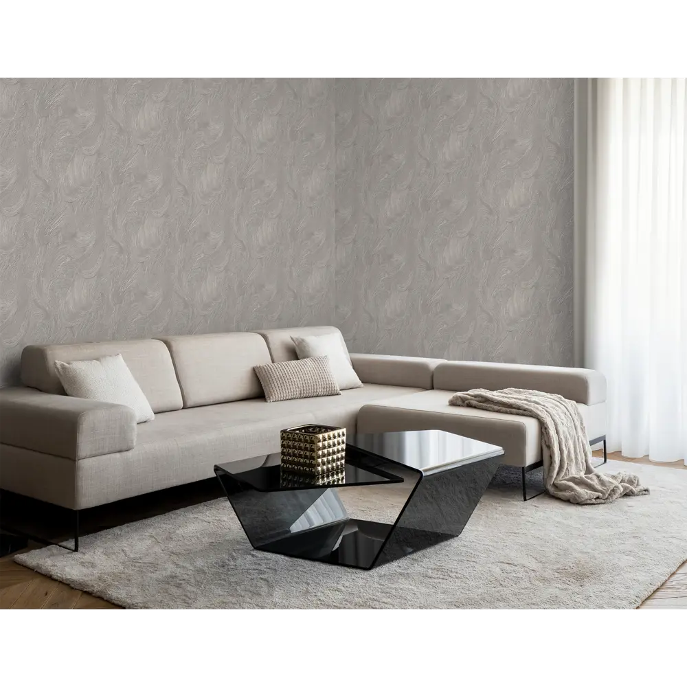 Обои флизелиновые Ateliero Дель Венто 1.06 м темно-серые At587353 Дельвенто STLM-2163474 - Вид №5