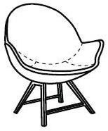 Meridiani Кресло из ткани с подлокотниками Jo & jill sun-id-1479989 - Вид №3