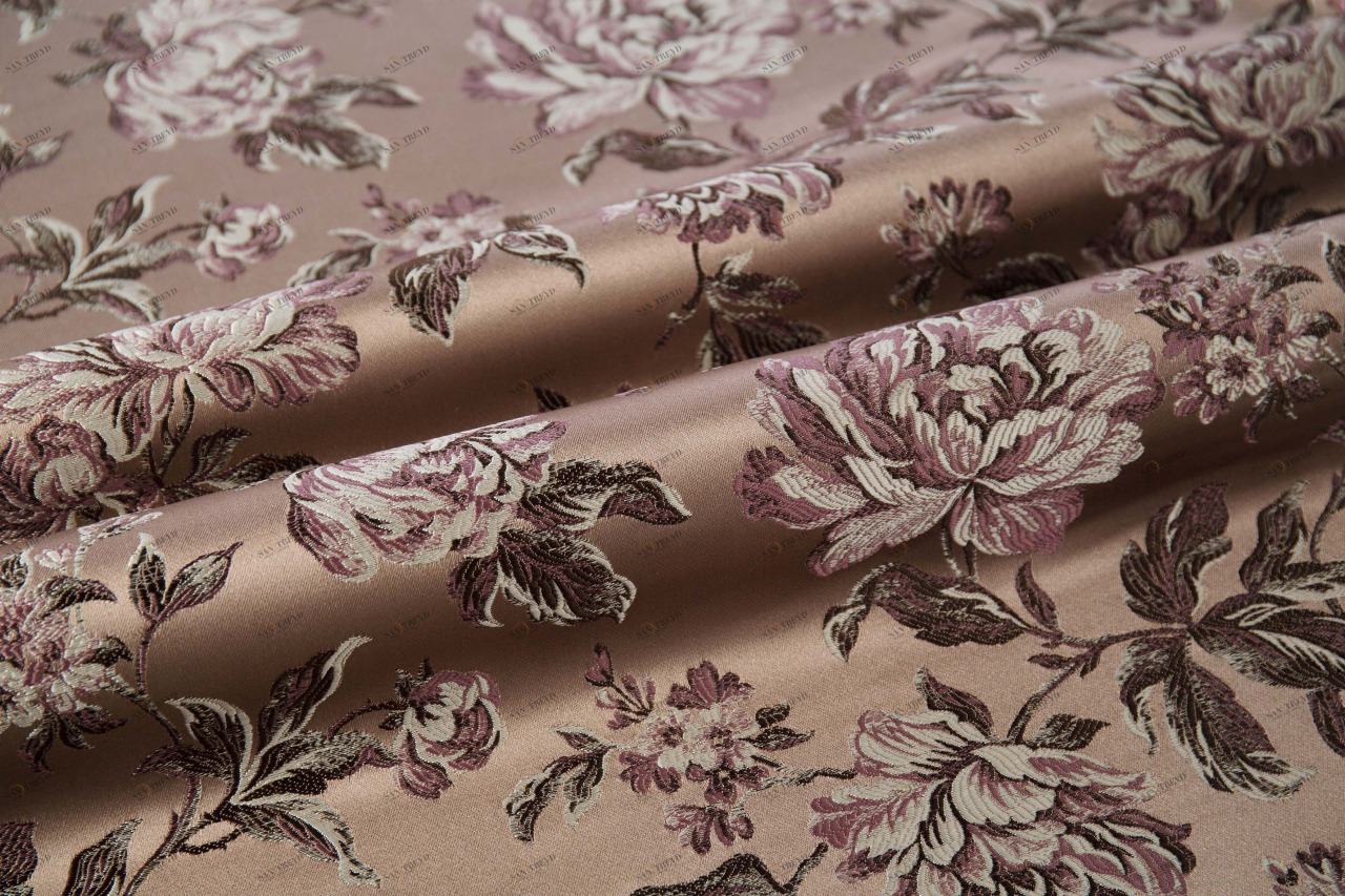 COLORISTICA Francheska col.04 Ткань мебельная  Жаккард  Francheska Бордовый 