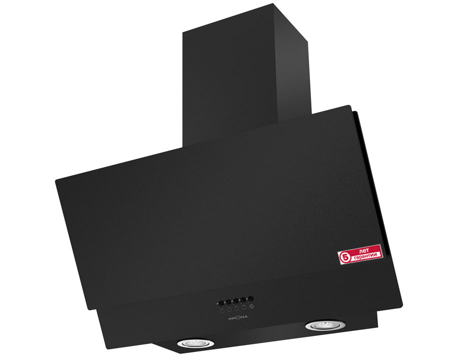 1222077 Вытяжка наклонная KRONA OLLY 600 PB черный/черный STDN-0135377 - Вид №1