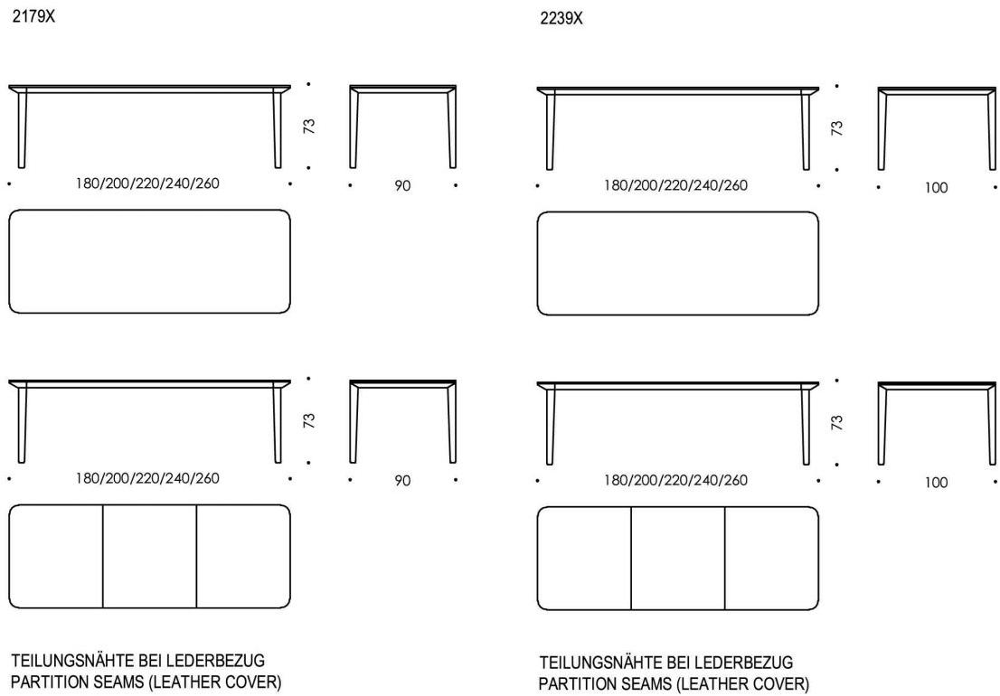 Wittmann Раздвижной стол Leslie sun-id-1401101 - Вид №1