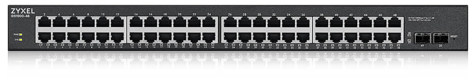 GS1900-48-EU0101F gs1900-48 48-port web-managed gigabit switch with 2 sfp slots ZyXEL Santreyd 