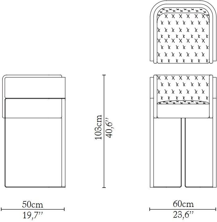 LUXXU Табурет высокий кожаный с подставкой для ног Nura sun-id-1486654 - Вид №6