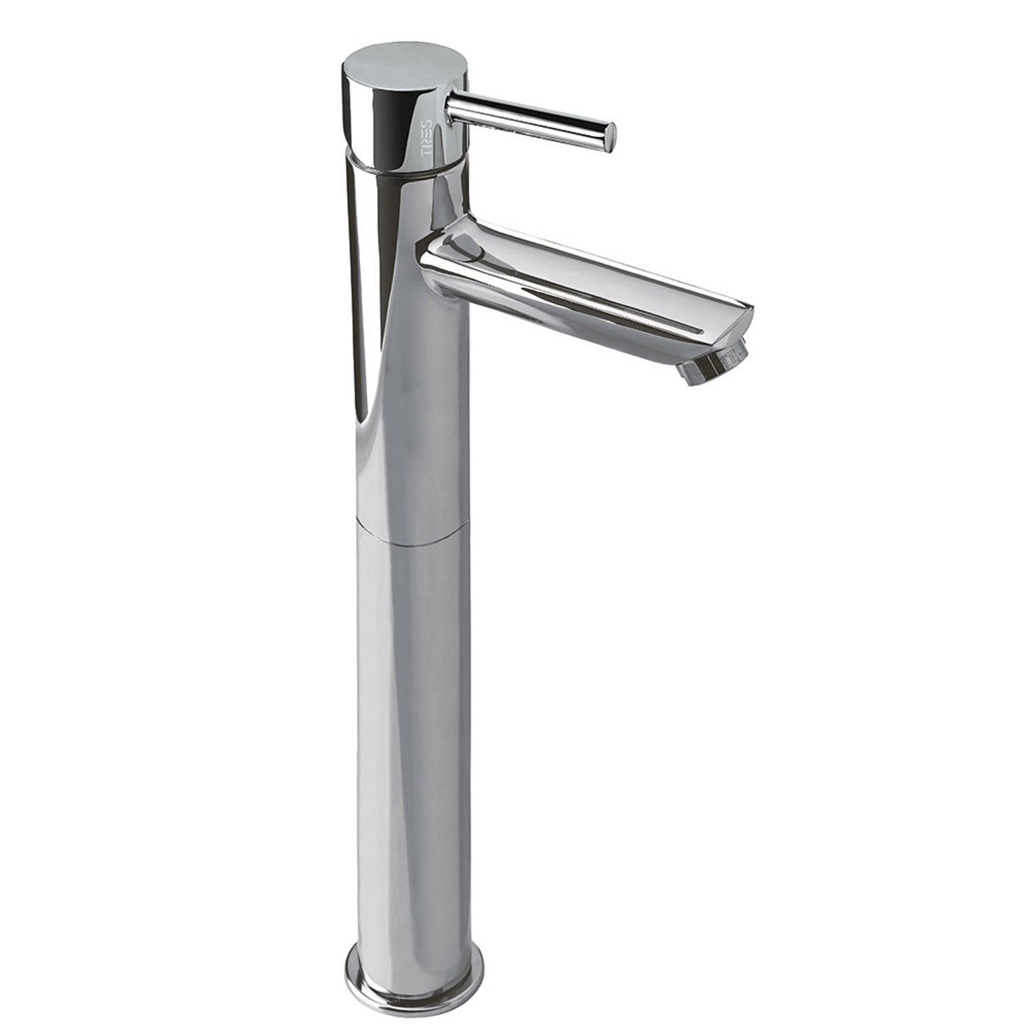 Смеситель LEX-ALP XXL с одной ручкой для умывальника с автоматическим сливом-20320701D TRES