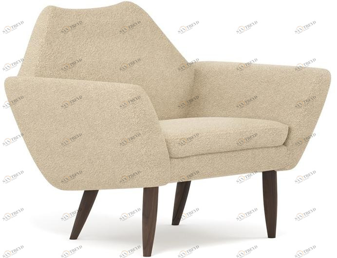 Mytto Кресло с обивкой из ткани с подлокотниками Iconic sun-id-1384044