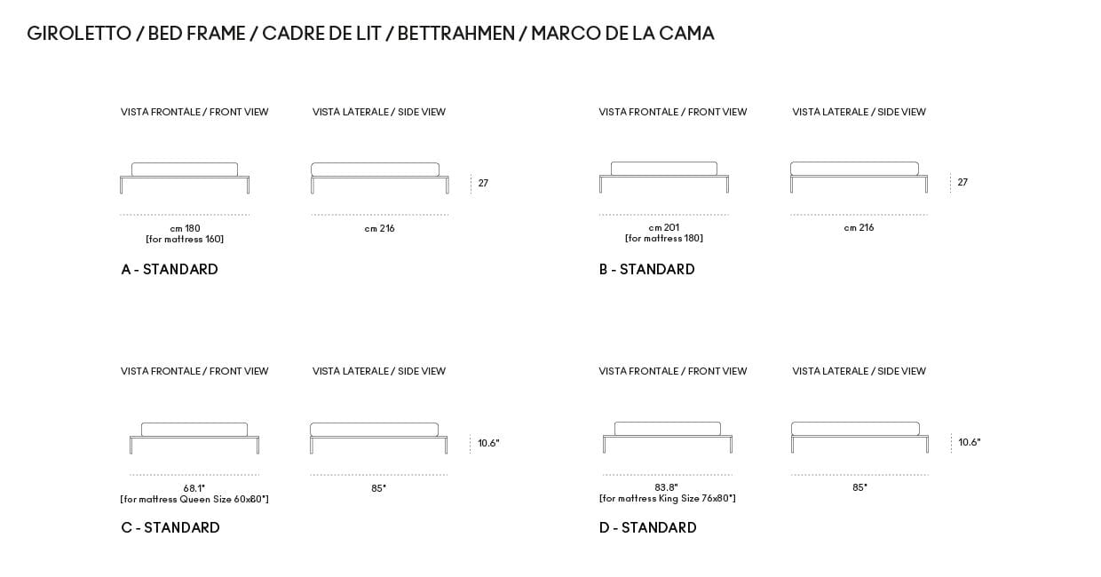 Деревянная двуспальная кровать со стенным изголовьем Casamania & Horm Twine L ARCH-00144389 - Вид №3