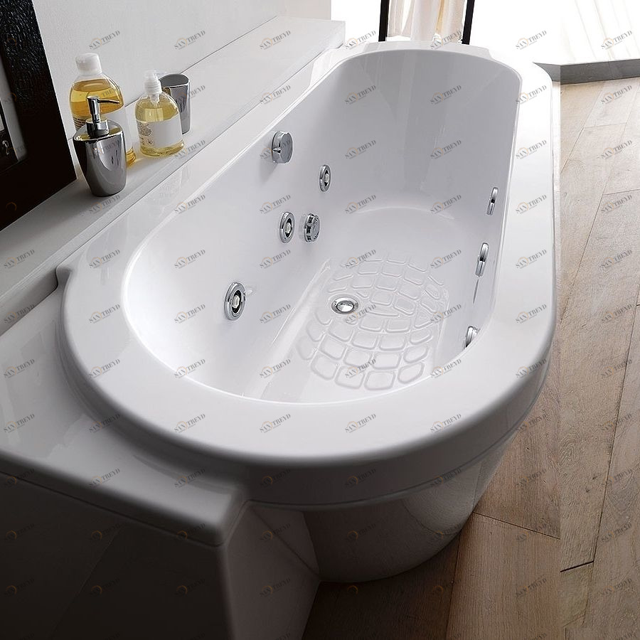 Ванна пристенная с гидромассажем и дезинфекцией V818B Gruppo treesse Playa