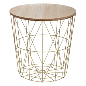 Столик журнальный Atmosphera Kumi 157056I ø45 h45 см золотой 89071307 STLM-2149260