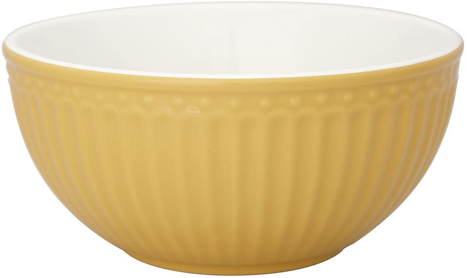 Пиала Alice honey mustard 14 см Greengate STWCERAALI4006