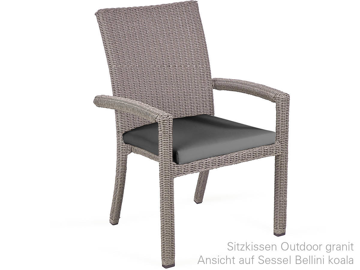 10.00.1400 Кресло Bellini подушка сиденья для улицы гранит Mbm  - Вид №1