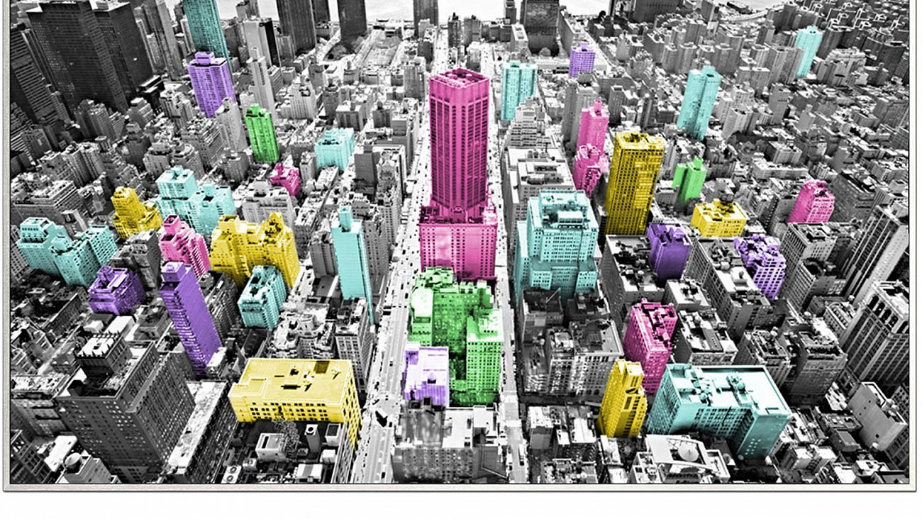 Постер прямоугольный на художественной бумаге 80х60 см New York-2 EVENHOME ДИЗАЙНЕРСКИЕ 00-3878771 Разноцветный  - Вид №1