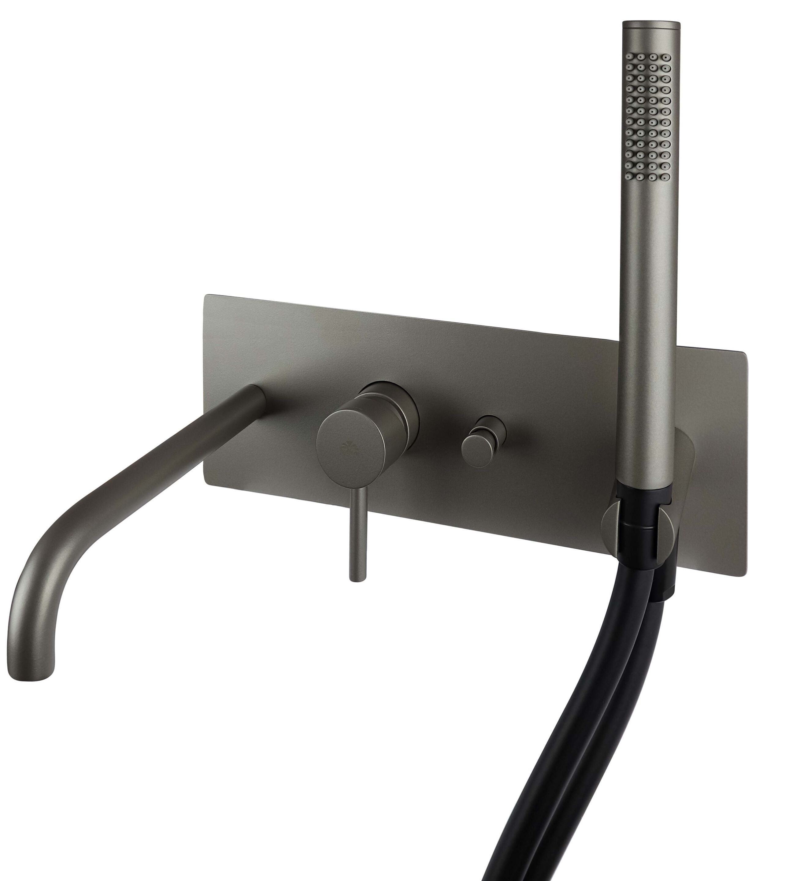 Настенный смеситель для ванны с 4 отверстиями и ручным душем RUBINETTERIA PAFFONI Light ARCH-00042184 - Вид №3