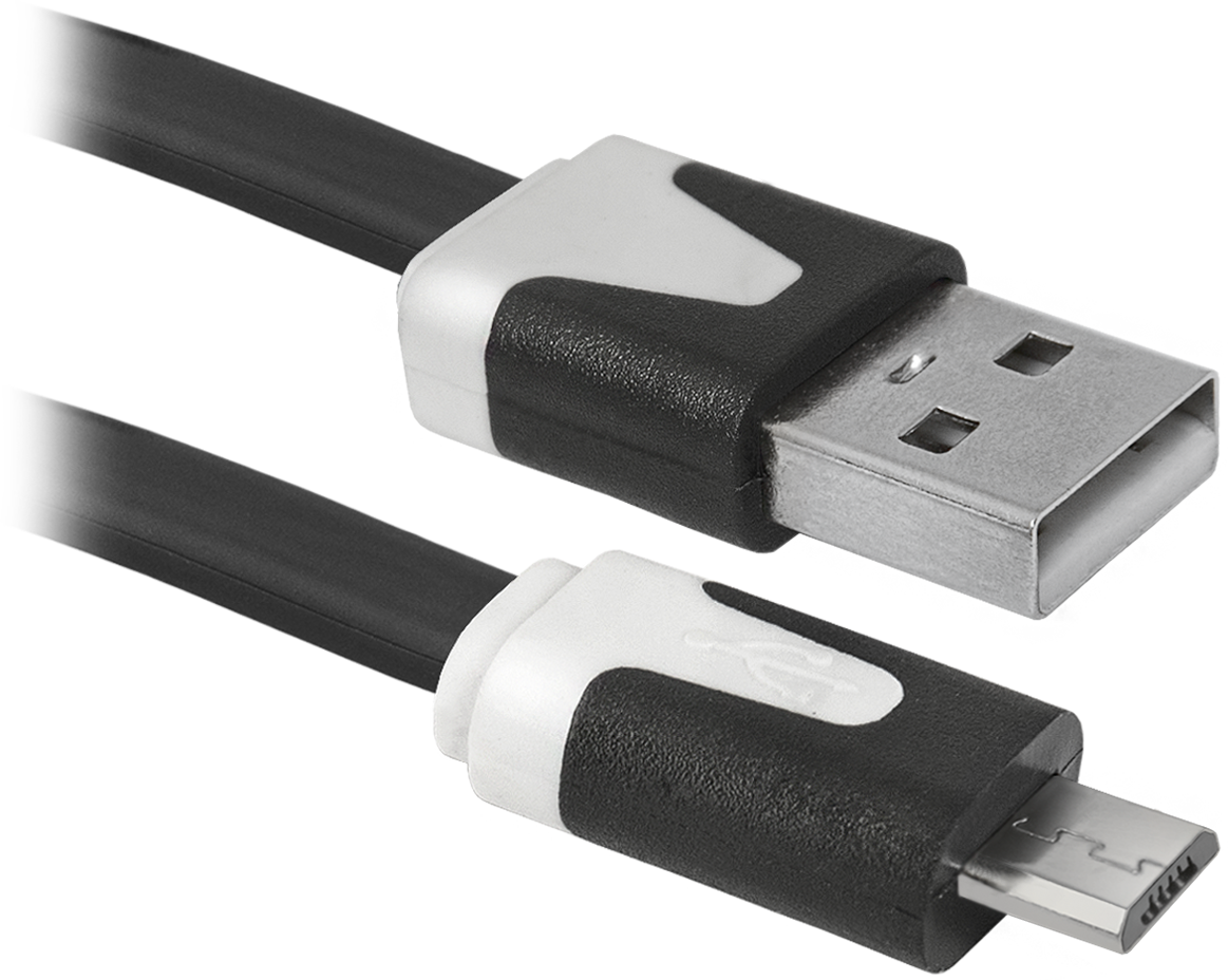 87475 usb кабель usb08-03p usb2.0 am-microbm, 1.0м Defender Santreyd  - Вид №1