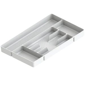 Лоток для столовых приборов 6 отсеков Esprado Comfort 49x5x30 см полипропилен цвет белый 89395916 STLM-2189513