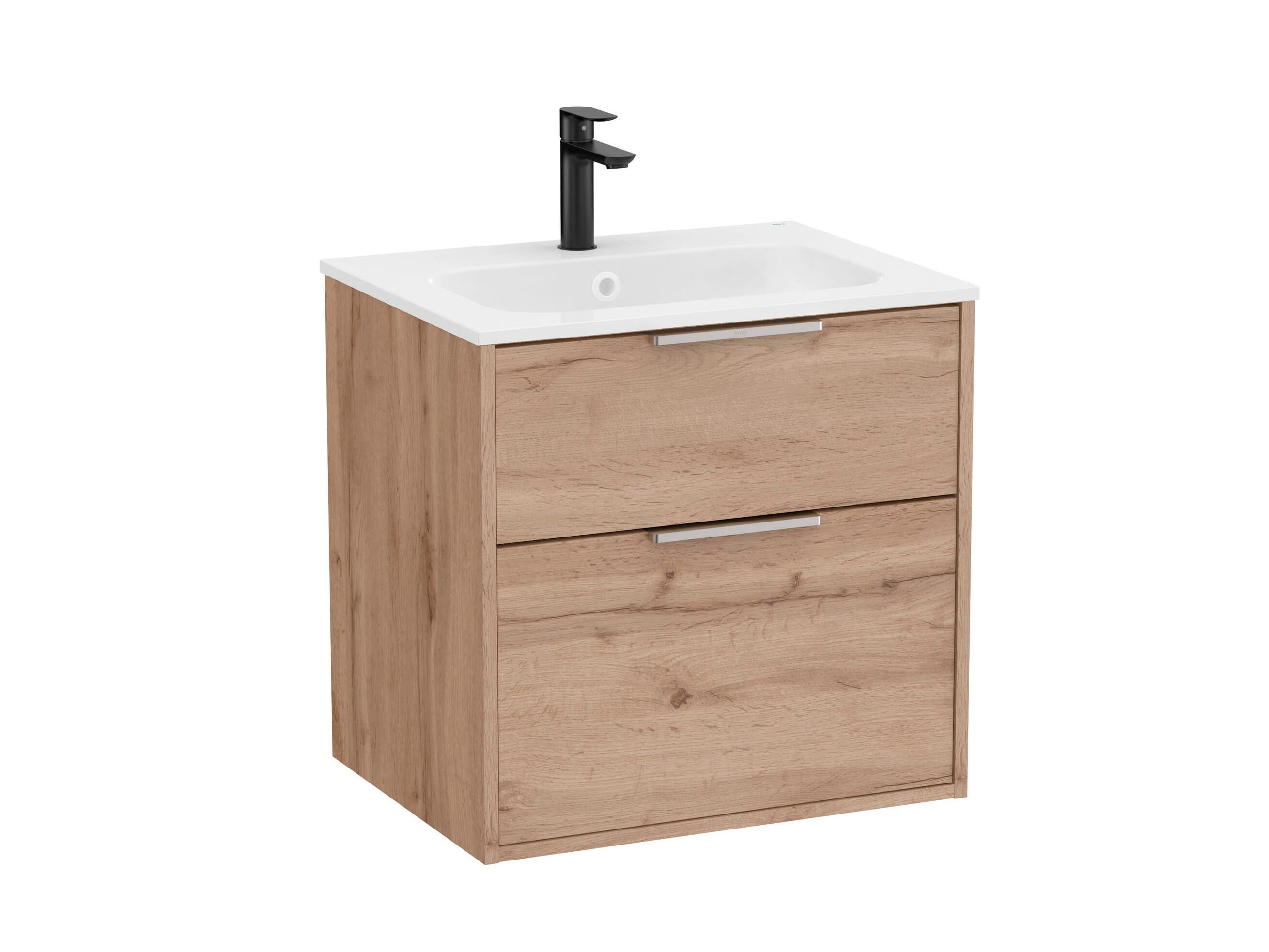 Подвесной шкаф для умывальника со встроенной раковиной Roca Optica ARCH-00039080