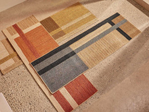 Узорчатая джутовая дорожка