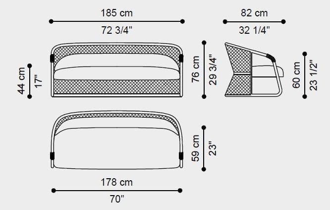 3-местный тканевый диван ETRO Home Interiors Hamar ARCH-00104146 - Вид №6