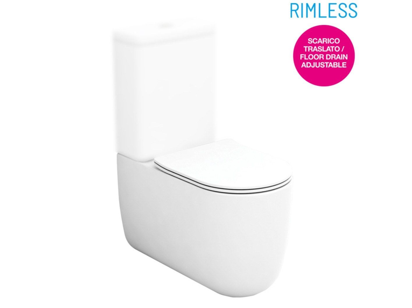 Цельный туалет в напольном стекле Olympia Ceramica Milady ARCH-00135561 - Вид №3