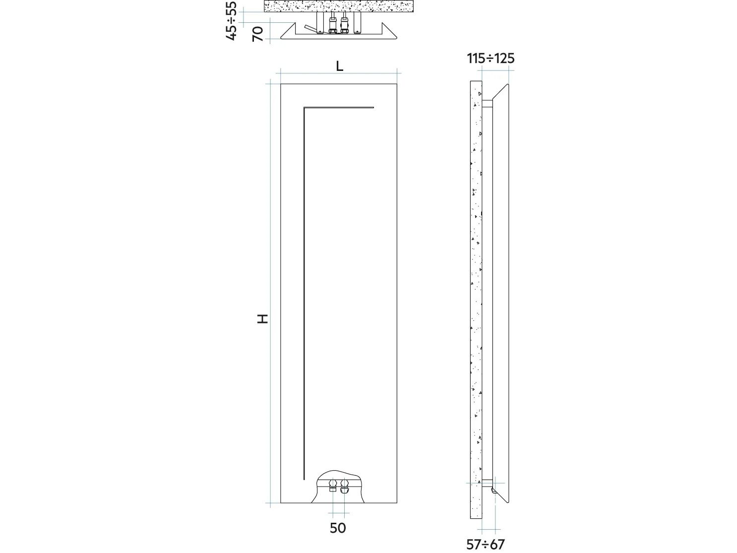 Стальная мебель излучающая пластина Irsap ARCH-00136092 - Вид №6