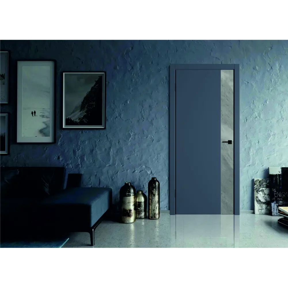 Дверь межкомнатная глухая Палладиум VR 70x200 см ПВХ цвет силк титан/сланец грей с замком и петлями 84505997 STLM-2061483 VFD  - Вид №5