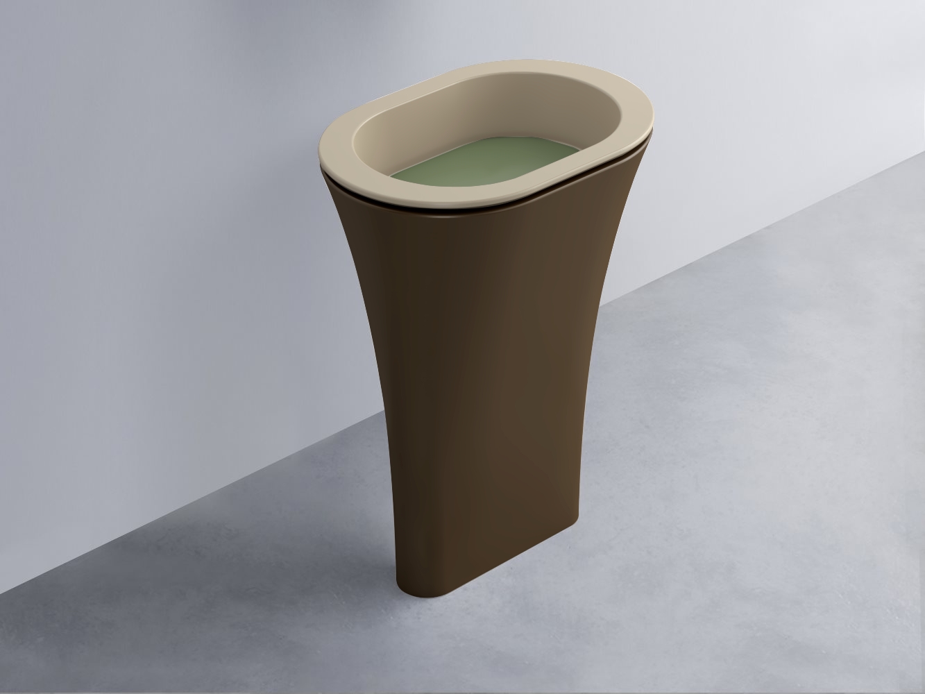 AMLA65-AV+AMPILO-AG+AMCOLO-CA Раковина Amedeo Ovale отдельностоящая cielo Enjoy + Amedeo Ceramica Cielo