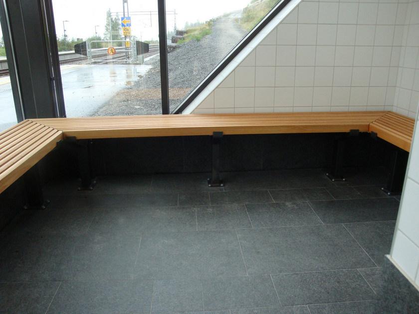 Nola Industrier Скамья из стали и дерева без спинки Luma sun-id-1364539 - Вид №6