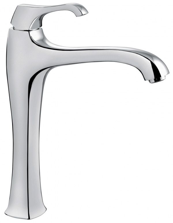 76006CSP Высокий смеситель Ares с донным клапаном для раковины, цвет зачищенный хром EMMEVI