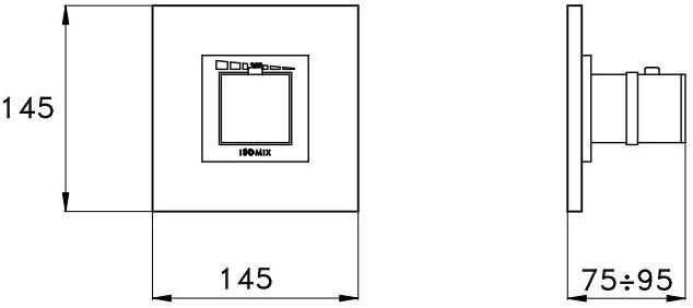 RUBINETTERIE STELLA Смеситель для умывальника Bamboo quadro sun-id-1398811 - Вид №1