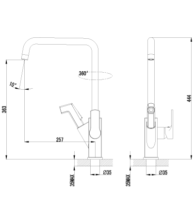 LM6003C Смеситель для кухни LEMARK PROMOTION  - Вид №1