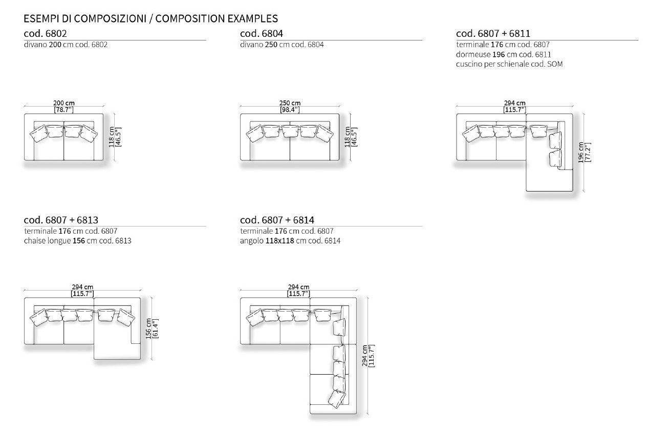 4-местный тканевый диван Frigerio ORESTE ARCH-00004347