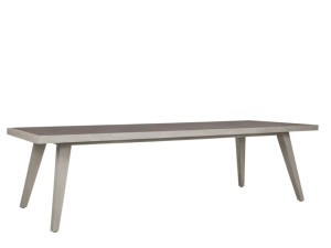 Прямоугольный стол из тикового дерева с керамической вставкой