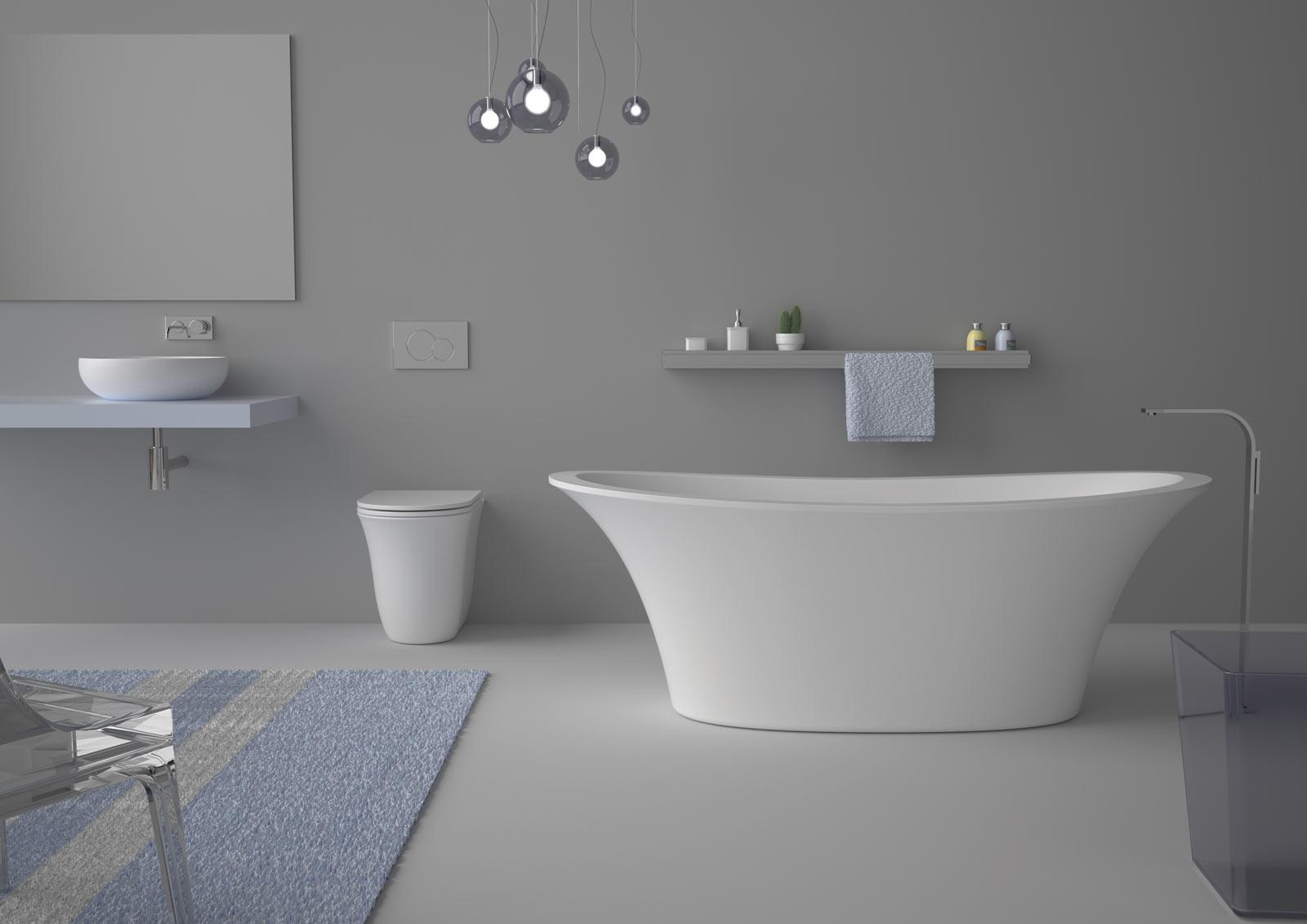 VAFL1 Акриловая ванна отдельностоящая GSG CERAMIC Flut - Вид №4