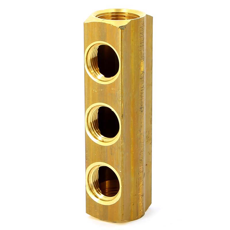 Коллектор ВВ 3/4" магистральный TIEMME 3 выхода 1/2"В 36мм 1970033