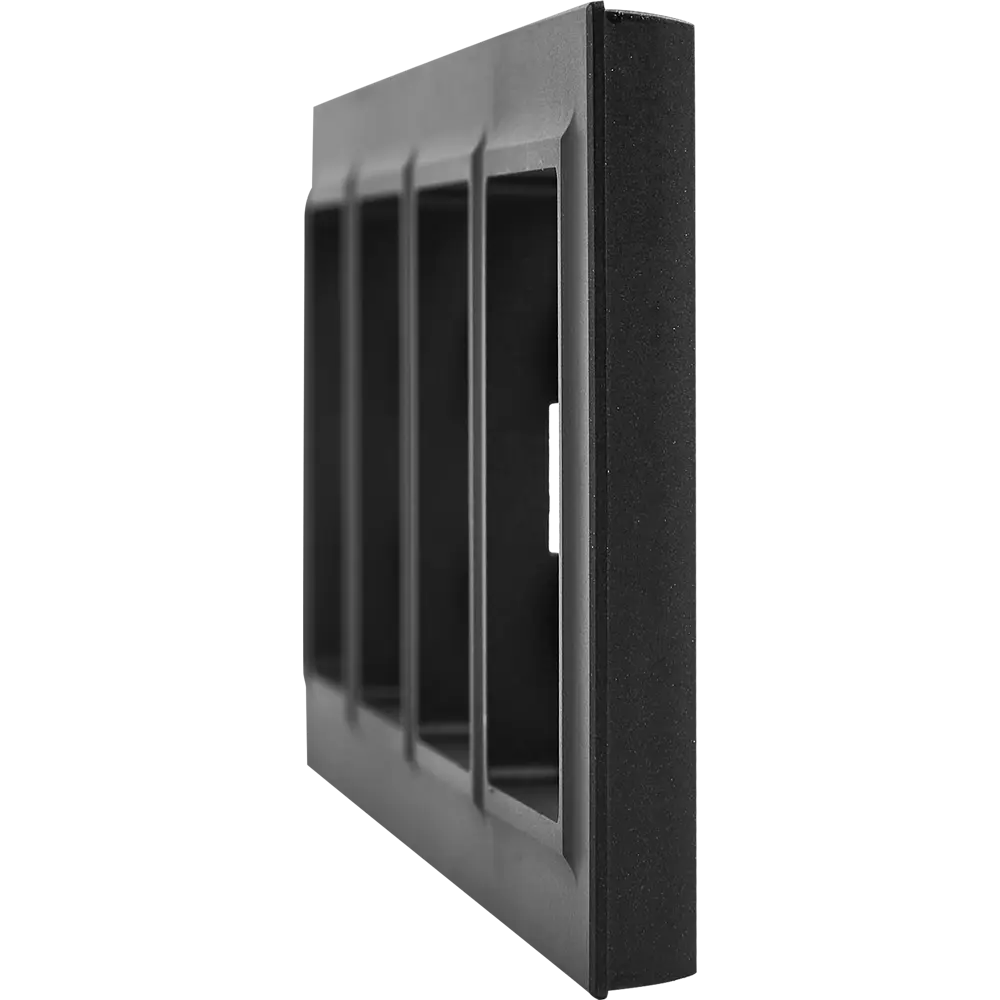 Рамка IEK Brite-4 для розеток и выключателей в черном цвете 87761334 STLM-1118836 - Вид №1