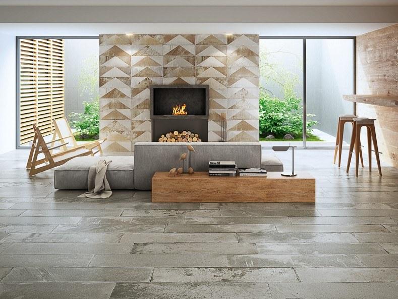 Aparici Пол из керамогранита под бетон Brickwork sun-id-1509265 - Вид №1