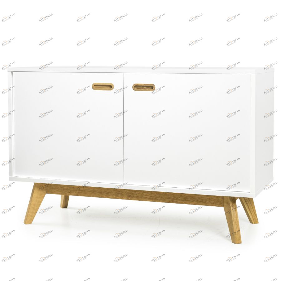 Сервант Tenzo Bess, 72х114х43 см, дуб, белый 2172001