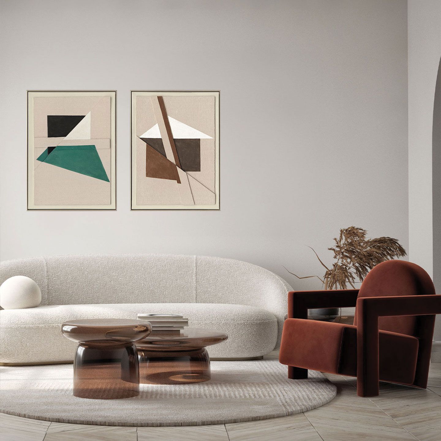 Холст рамки Agave GREEN SHAPES ARCH-00100387 - Вид №5