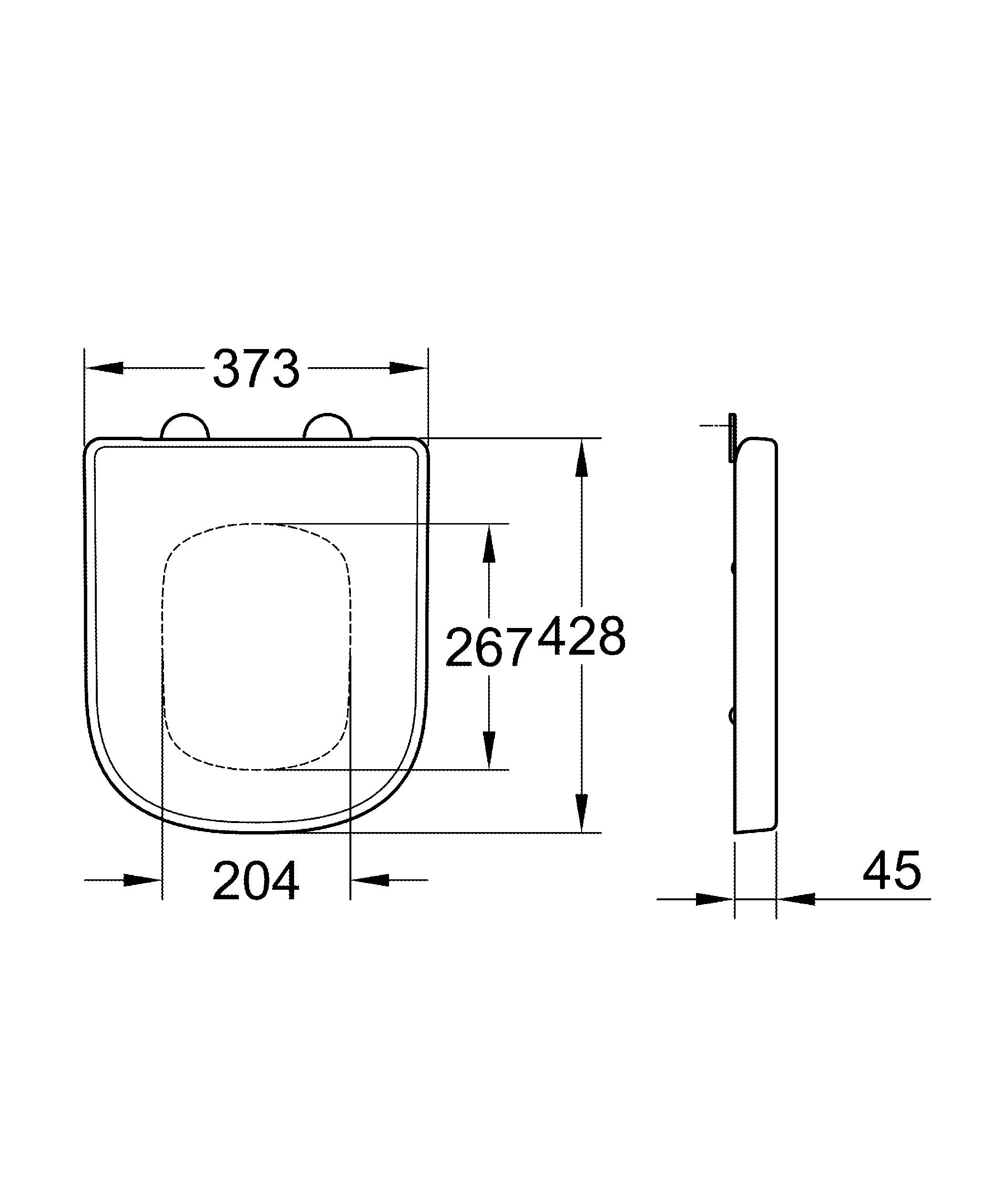NW0028-1 Подвесной унитаз настенный Белый Grohe Euro Тайвань - Вид №3