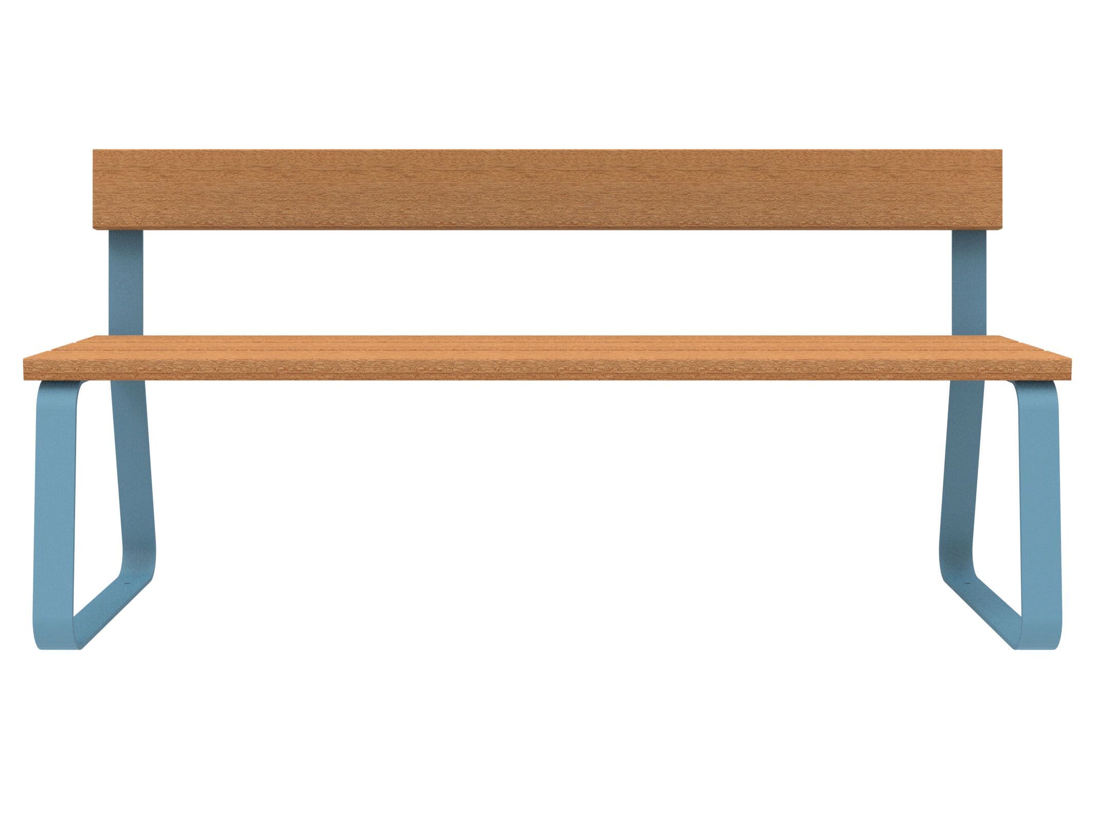 Скамья из окуме со спинкой Lazzari Sunny ARCH-00105754 - Вид №2