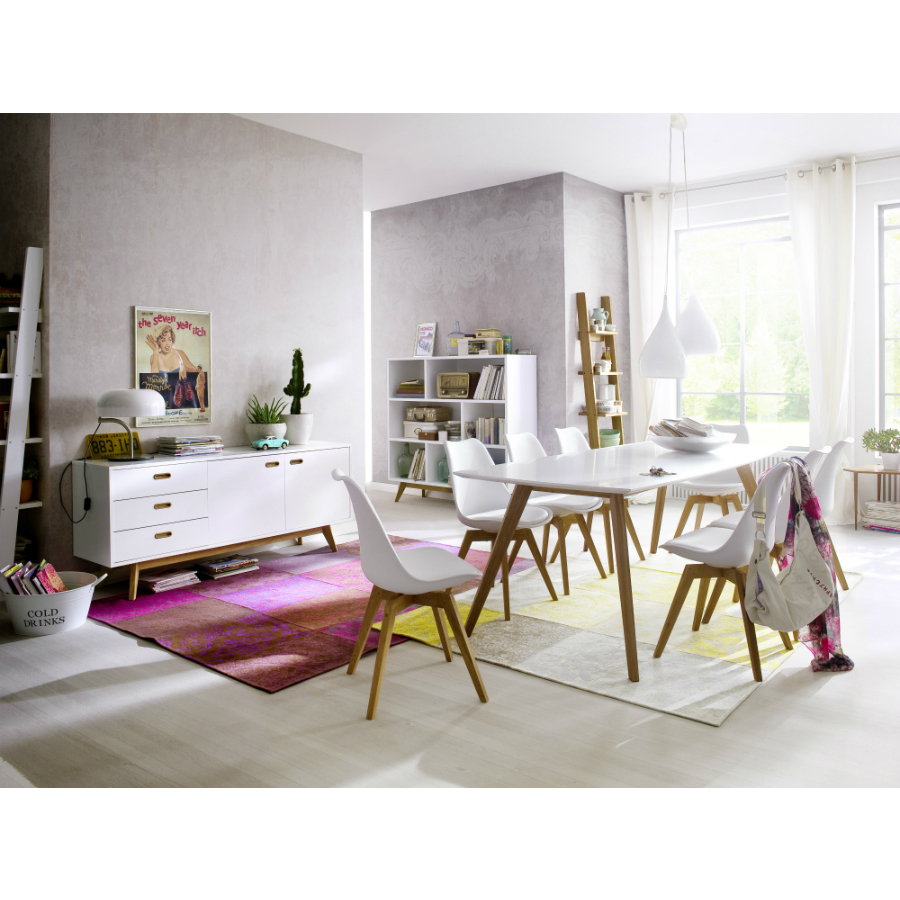 Сервант Tenzo Bess, 72х170х43 см, дуб, черный 2175024 - Вид №2