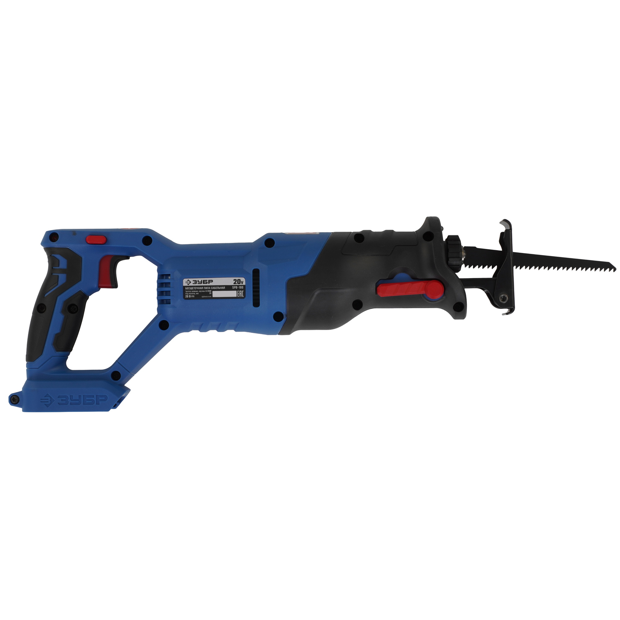 Сабельная пила Зубр SPB-180 20V MAX LITHIUM PRO  , Без ЗУ, Без АКБ 5451692 STDN-0108415 - Вид №1