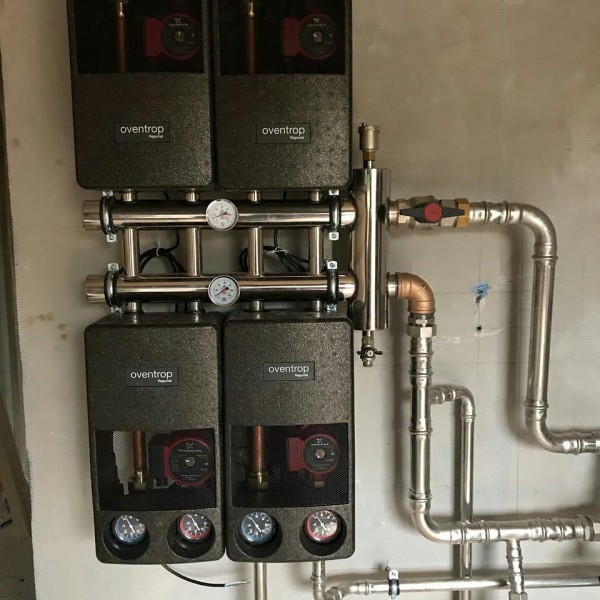 Купить Распределительный коллектор с гидрострелкой 120 кВт, 5 контуров Прокситерм GSK405 - Вид №7