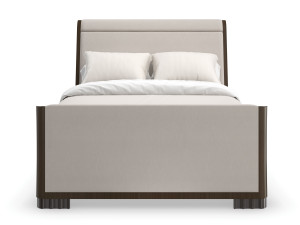 Двуспальная кровать из ткани