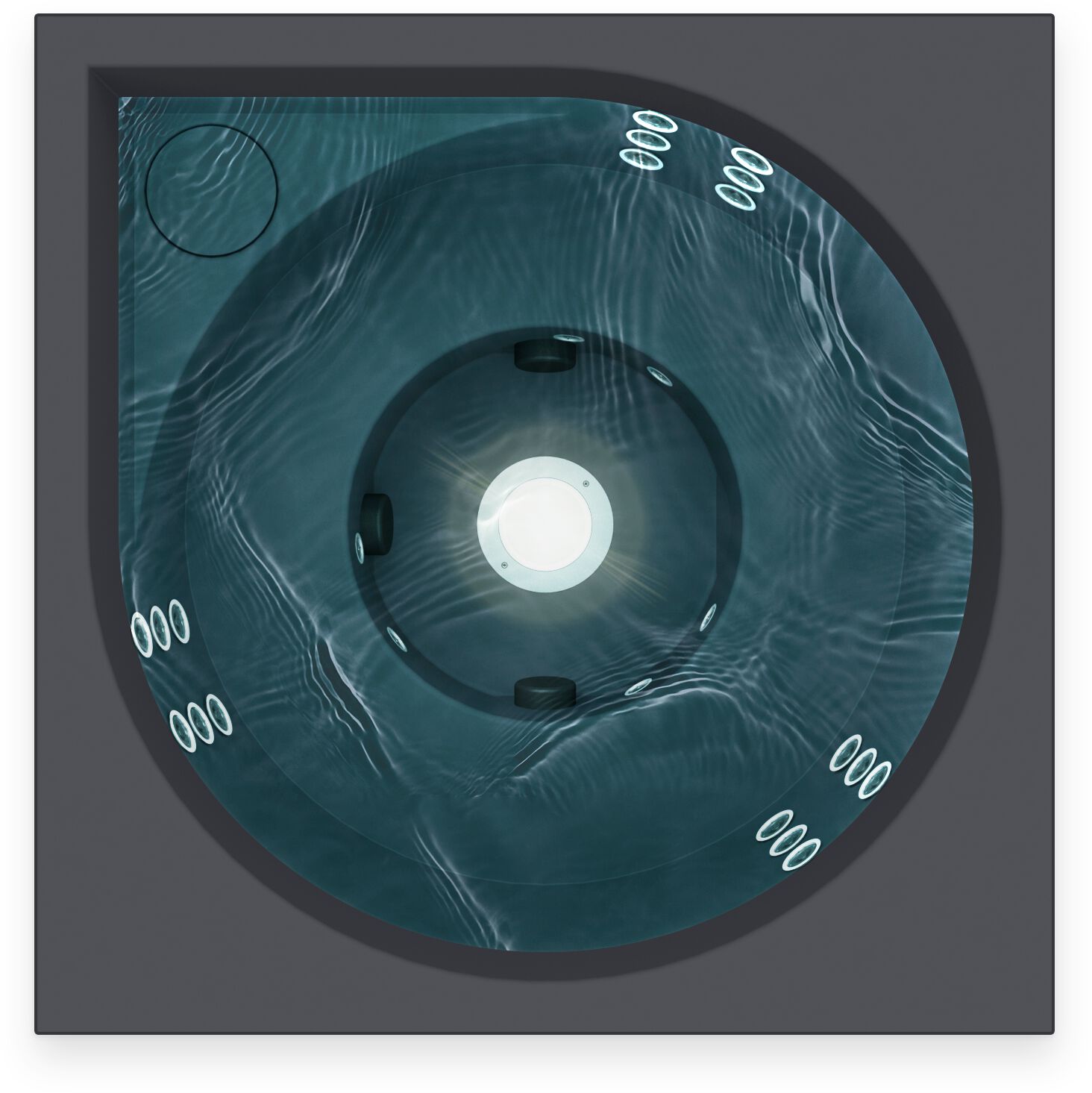 Открытый джакузи акриловые мини-бассейн Drop VUOLLE COMPACT ARCH-00047775 - Вид №9